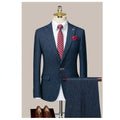 Customized Groom Suit Slim Fitting Korean Men's Wedding Dress British Casual Formal Suit Three Piece Suit