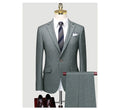 Customized Groom Suit Slim Fitting Korean Men's Wedding Dress British Casual Formal Suit Three Piece Suit