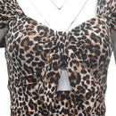 Customized Leopard Print Thin Dress for Bride's Mother's Wedding Party Dress