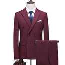 Double Breasted Business Suit Formal Temperament Casual Men's Set Tailor Make suit