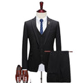 Fashion Slim Fit Suit 3 Piece Set 2 Piece Wedding Formal Lapel Wedding Prom Men's Suit