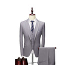 Fashionable Men's Classic Set 3-piece Wedding Groom Suit Set Men's Temperament Formal Business Set