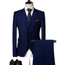 Fashionable and High-quality Wedding Groom's Tuxedo Single Breasted Slim Fitting Business Banquet Men's Formal Suit