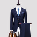 Suit Boutique Ball Slim Fitting Tuxedo Solid Color Men's Business Office Casual Formal Attire Groom Wedding Dress