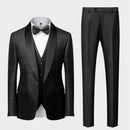 High Quality Tuxedo Men's Simple, Elegant, and Fashionable Gentlemen's Set, Slim Fitting Three Piece Set