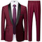 New Fashion Men's Casual Boutique Business Wedding Dress Suit Coat Pants