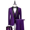 Hot Fashion Slim Fit Blazer 3 Pcs Two-piece Set Wedding Peaked Lapel Wedding Prom Terno Masculino Formal Fit Men's Suit