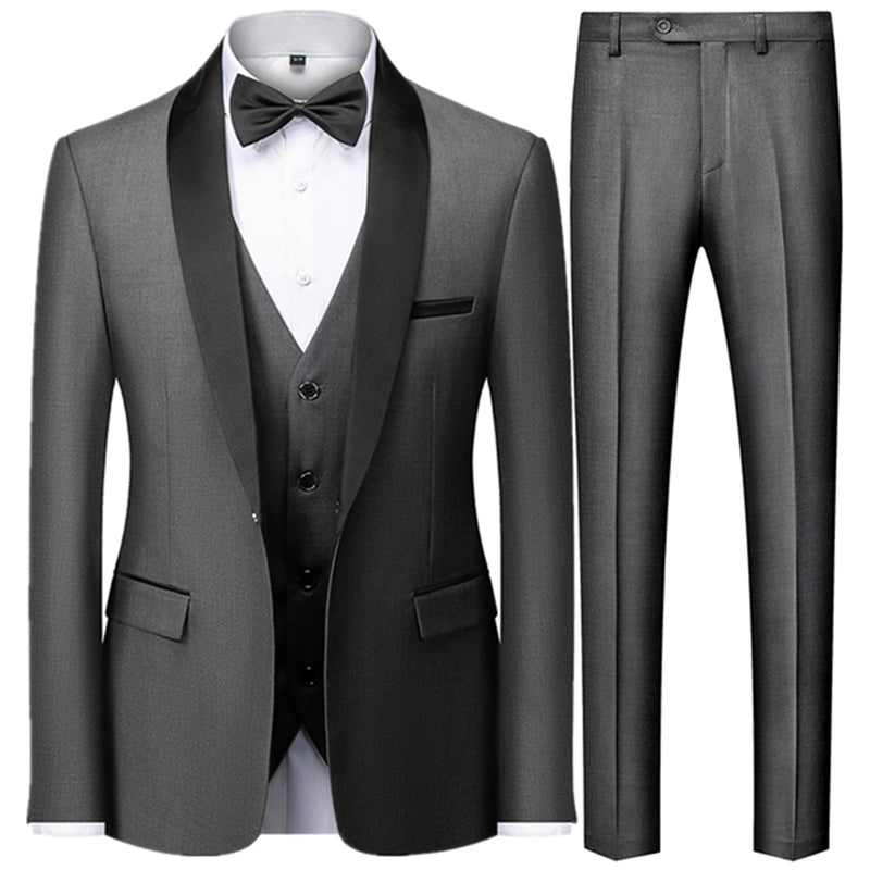 New Fashion Men's Casual Boutique Business Wedding Dress Suit Coat Pants