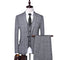 Men's Checkered Vest, Suit Pants, 3-piece Set/Men's Fashion High-end Slim Fitting Wedding Banquet Business Suit Jacket