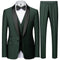 New Fashion Men's Casual Boutique Business Wedding Dress Suit Coat Pants