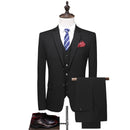 Light Gray Men's Wedding Dress Set Slim Fitting Clothing 3-piece Set Men's Business Suit Set