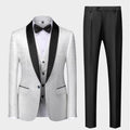 High Quality Tuxedo Men's Simple, Elegant, and Fashionable Gentlemen's Set, Slim Fitting Three Piece Set