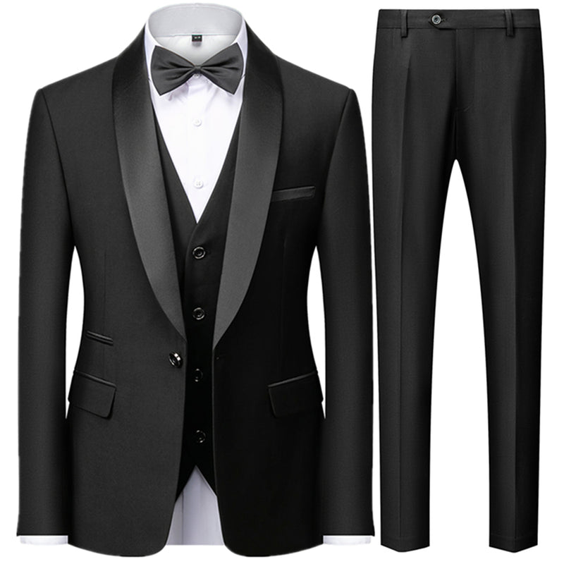 New Fashion Men's Casual Boutique Business Wedding Dress Suit Coat Pants