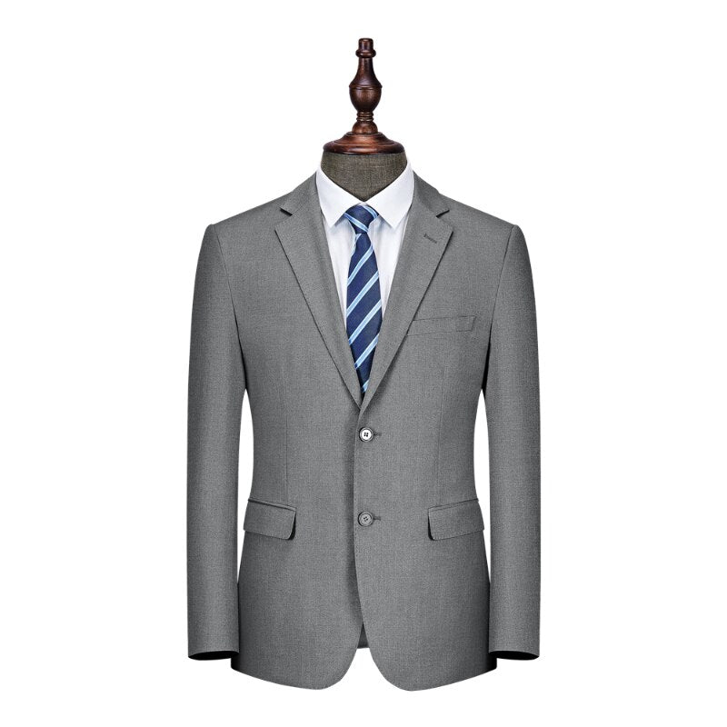 High Quality Temperament Men's Business Slim Fitting Suit Men's Groom Wedding Formal Suit