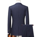 Men's British Style Simple Casual Business Fashion Elegant Wedding Bridesman Gentleman Set Two Pieces