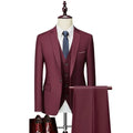 Men's Business Suit Jacket Pants High-end Wedding Party Groom Set 2-piece Jacket Pants Large Suit