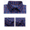 Men's Checkered Business Shirt 100% Cotton Plus Size Long Sleeve Office Men's Formal Shirt