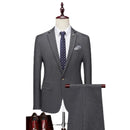 Men's Slim Fit Dinner Business Office Set Groom Wedding Dress Set  Groomsman