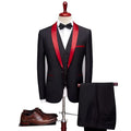 New Fashion Groom Wedding Men's Set 3-piece Formal Slim Fit Business Set Men's Party