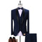 New Fashion Groom Wedding Men's Set 3-piece Formal Slim Fit Business Set Men's Party