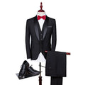 New Fashion Groom Wedding Men's Set 3-piece Formal Slim Fit Business Set Men's Party