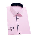 New Men's Solid Color Long Sleeved Shirt Business Casual Large Professional Shirt