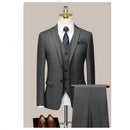 Suit Men's Three Piece Business Professional Formal Dress Groom's Wedding Dress Korean Summer Thin Suit Men's Suit