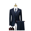 Suit Men's Three Piece Business Professional Formal Dress Groom's Wedding Dress Korean Summer Thin Suit Men's Suit