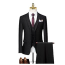 Suit Men's Three Piece Business Professional Formal Dress Groom's Wedding Dress Korean Summer Thin Suit Men's Suit