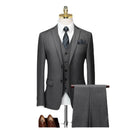 Suit Men's Three Piece Business Professional Formal Dress Groom's Wedding Dress Korean Summer Thin Suit Men's Suit