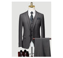 Suit Men's Wedding Dress Korean Version Slim Professional Formal Groomsman Dress Small Suit Three Piece Men's Suit