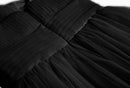 Black Tulle Backless Suspender Skirt Pleated Waist Puffy Big Swing Princess Style Long Dress Summer Dress