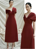 Light Luxury Design Unique Senior Uneven Shoulder Accept Fold Two Wear Rich Temperament Collect  Vestido Formal A Line Dress