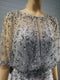 Tailor Shop Mother of Bride Dresses Silver Sequin Beads Dress Elegant Occasion Wear Silver Formal Gown Bling Evening Gowns