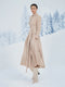 Tailor Shop Winter Cashmere Wool Pleat  Coat Dress Swing Skirt Plus Size Unique Outfit