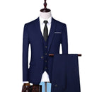 Formal Wedding Business Three Piece Set Men's Black Set Fashion Business Men's Set