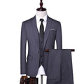 Formal Wedding Business Three Piece Set Men's Black Set Fashion Business Men's Set